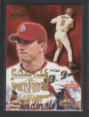 1999 PACIFIC AURORA SPORTSFEST 99 SHOW EMBOSSED #153 J.D. DREW ROOKIE SP #12/20