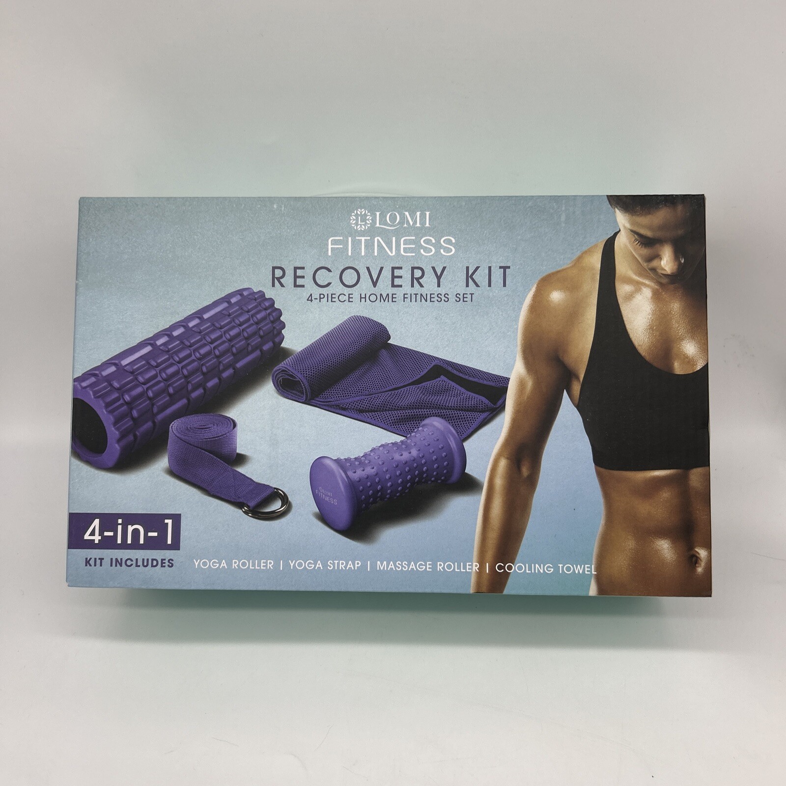 Lomi Fitness Recovery Kit 4-Piece Home Fitness Set, Purple