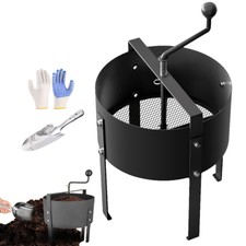 Rotary Soil Sieve Garden Rock Sieve Carbon St...