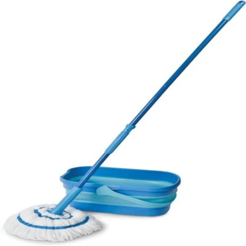 Spontex Ultra Compact Twist Mop and Bucket Set Microfibre with Built In