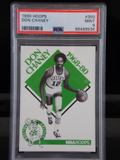 1990 NBA HOOPS BASKETBALL 1968-80 DON CHANEY #350 TRADING CARD PSA 9 MINT POP 7