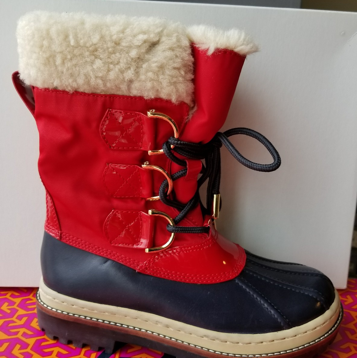 tory burch waterproof boots