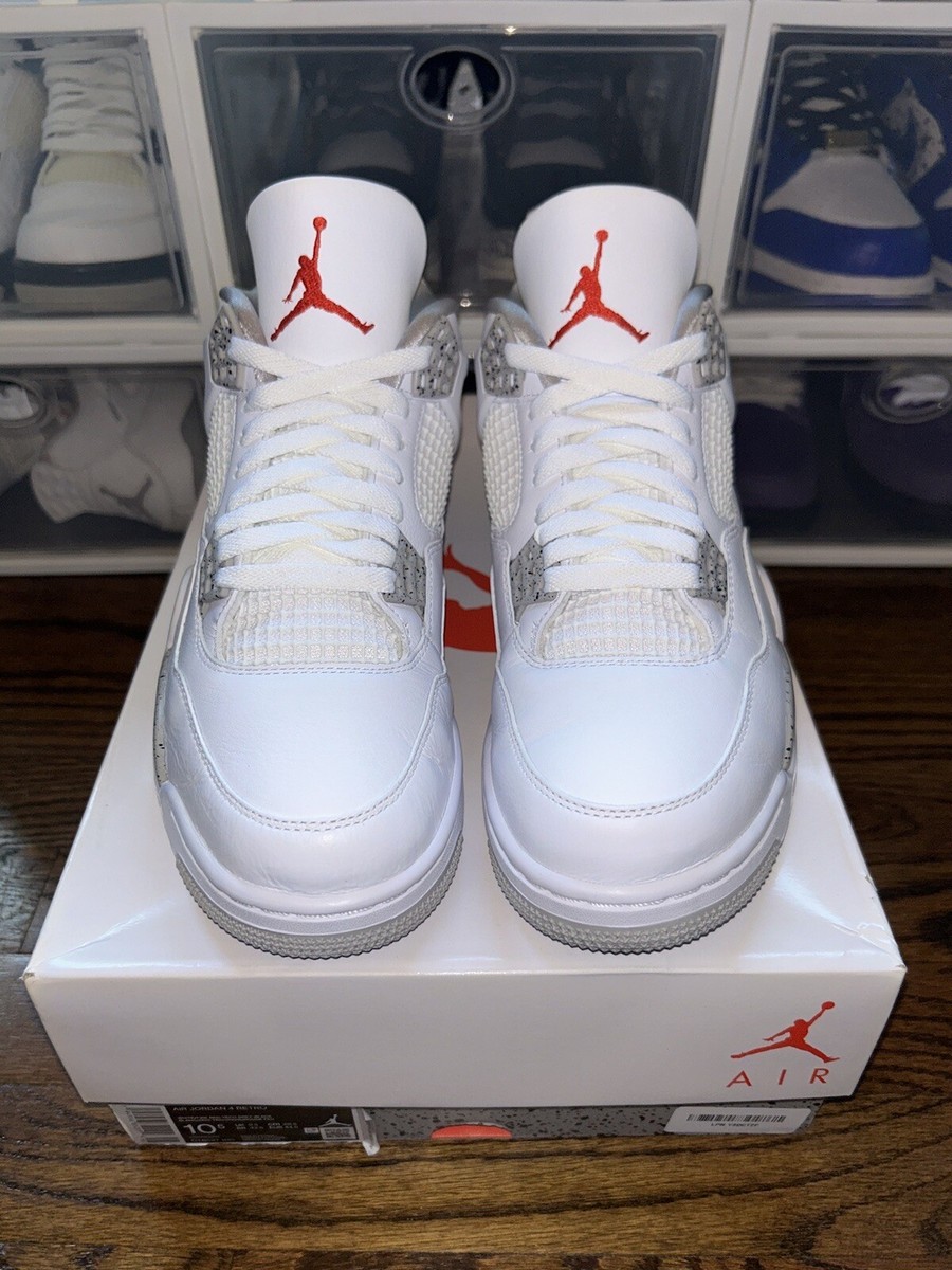 美中古 AIR JORDAN 4 OREO 28.5 10.5 Size 10.5 - Jordan 4 Retro White Oreo Worn 1-2x 194956852094| eBay