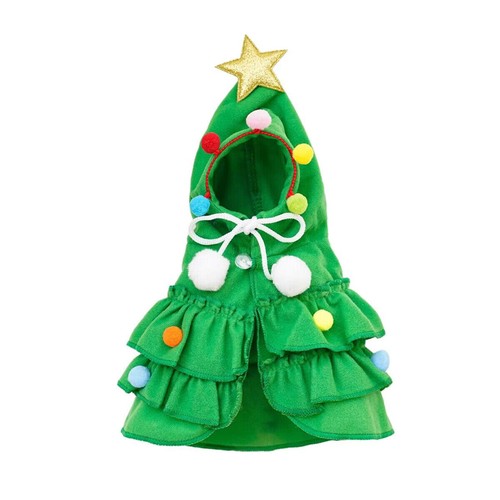2025 Autumn Winter Christmas Pet Clothes Christmas Tree Cloak Pet Shawl Holiday - Picture 18 of 22