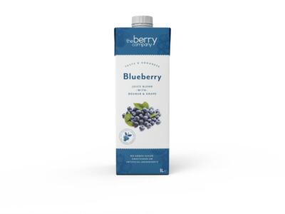 The Berry Company Blueberry Juice Drink 1L (Pack of 12) UK