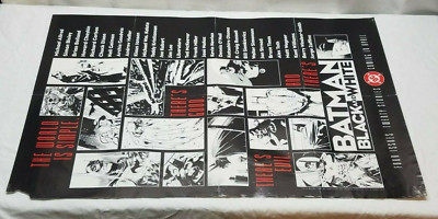 Vintage 34x22 DC Comics Poster Batman Black & White Promo O'neil Dixon Miller