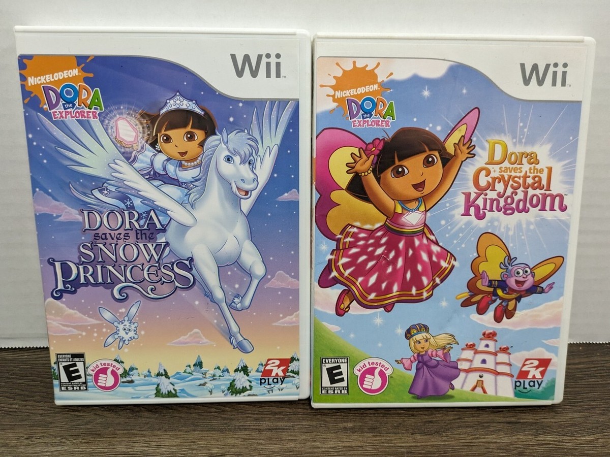 Dora the Explorer: Dora Saves the Snow Princess Crystal Kingdom (Nintendo  Wii)