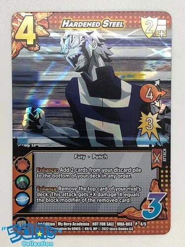Hardened Steel MHA-Q.03 P 4/5 My Hero Academia CCG Heroes Clash - Picture 1 of 1