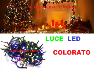 Ebay Decorazioni Natalizie.Luci Led Natale Natalizie Addobbi Decorazione Albero Di Natale 300led Multicolor Ebay