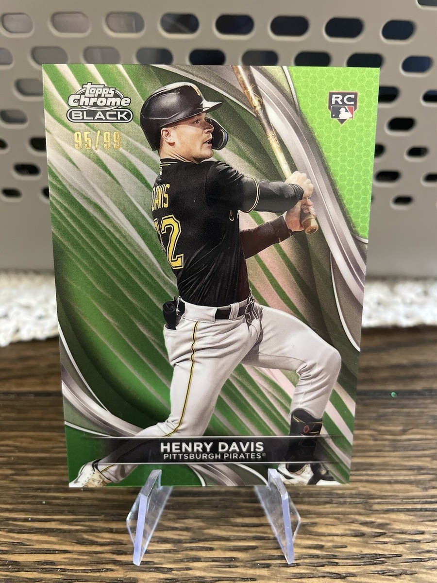 2024 Topps Chrome Black Henry Davis Green Refractor RC /99 