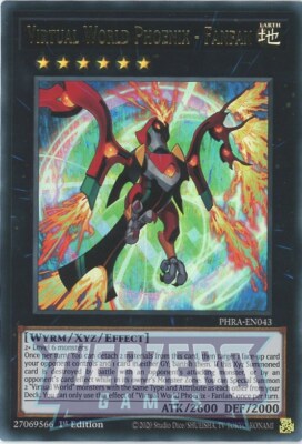 Yugioh Virtual World Phoenix - Fanfanfan PHRA-EN043 Ultra seltene 1. Auflage NM/LP