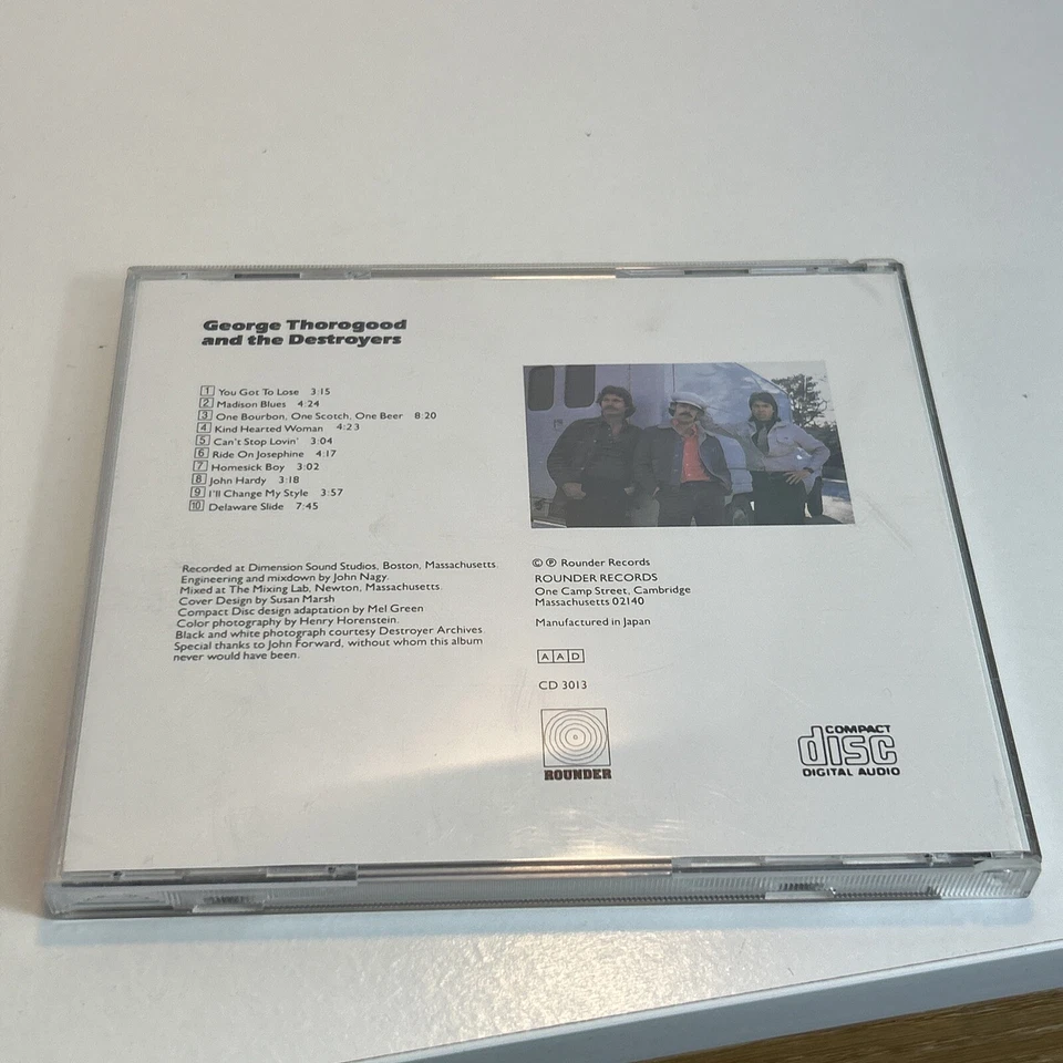 George Thorogood The Destroyers Self Titled 1987 CD ROUNDER Manufactured Japan - Image 2 of 4