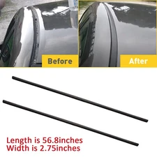 Black Roof trim Molding Kit Fit for 14 2015 2016 2017 Toyota Corolla Sedan