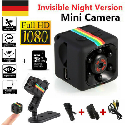 1080P Mini Kamera SQ11 HD Camcorder Sport Mini DV Video Recorder + 32GB Karte