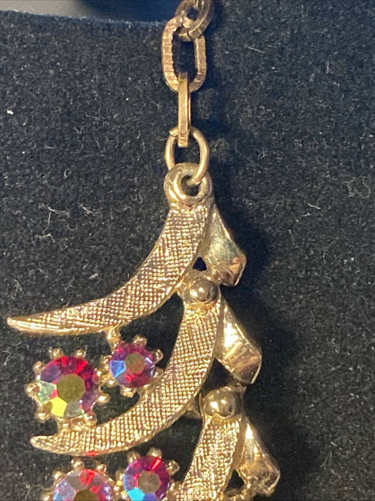 AB Aurora Borealis Ruby Red Rhinestone Crystal Pr… - image 6