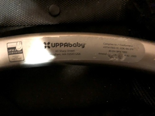 1000$+E UV SUN SHIELD UPPA BABY VISTA RED high end Stroller buckle big wheels - Picture 5 of 7