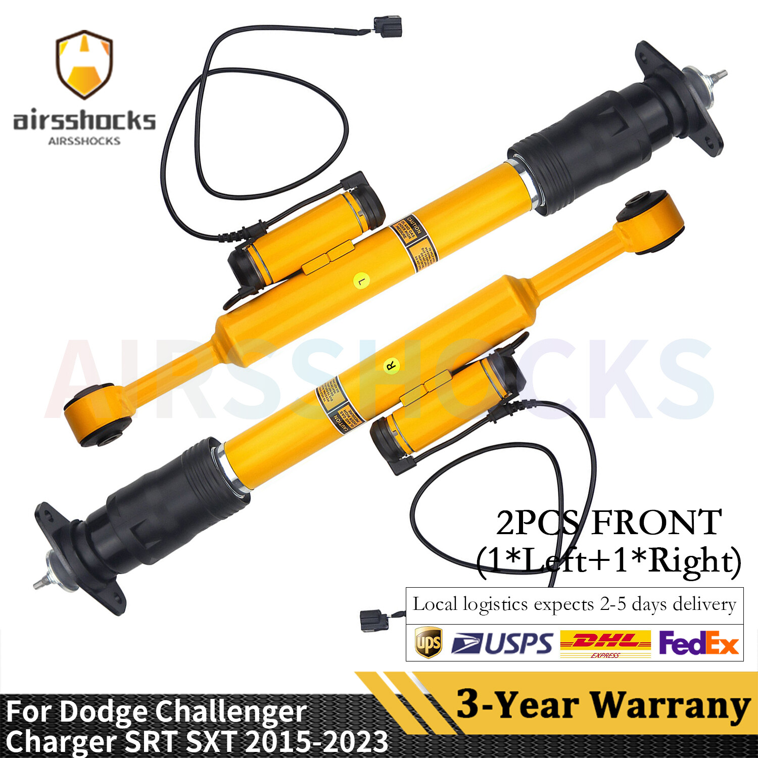 Pair Rear Shock Struts For Dodge Challenger Charger SRT SRT8 SXT R/T