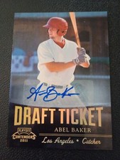2011 Playoff Contenders Abel Baker AUTOGRAPH Angels