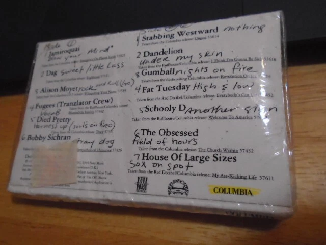 SEALED RARE PROMO Columbia CASSETTE TAPE Obsessed Stabbing Westward Jamiroquai ! - Image 2 of 2