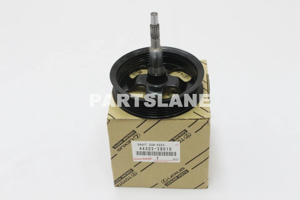 Eje de bomba de dirección asistida con polea Toyota Camry Sienna RX350 OEM 44303-28010 Foto 3 de 3