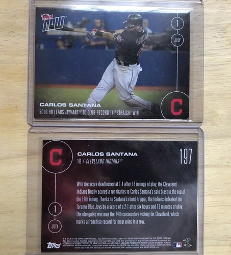 2016 Topps Now 197 Carlos Santana