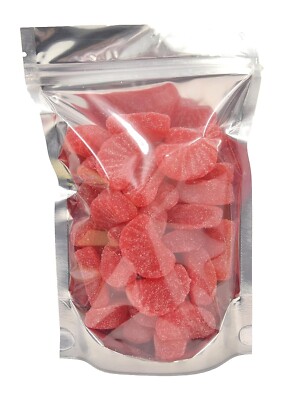 Zachary Cherry Gummies Candy Sugar Coated Fresh Fruit Slice Wedges 1 POUND BAG