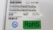 SEALED PACKAGE OF 3,000 PCS. RALTRON RH100-12.000-16-3030-EXT-T-NS1 CRYSTAL, 12M