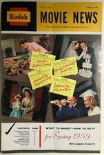 KODAK MOVIE NEWS Spring 1959 small booklet