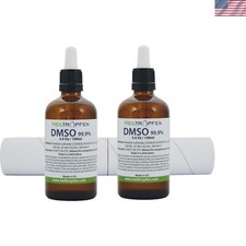 Dual Pack of 99.9 Pure DMSO in Glass Bottles - Low Odor  Third-Party Tested