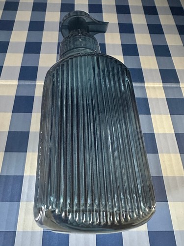 Bath & Body Works Navy Blue Lines Glass Gentle Foaming Hand Soap Dispenser NEW - Picture 4 of 5