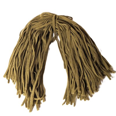 Wool Strips Rug Hooking Dull Mustard  18'' long #6 Blade Cut 100 ct. Dorr Mill