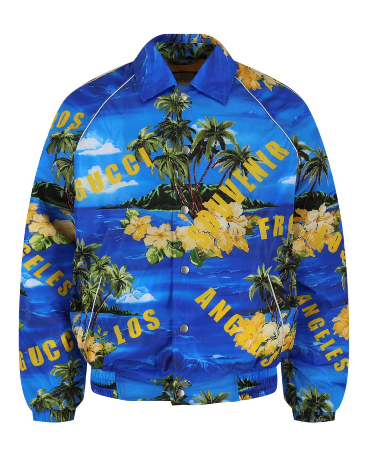 Veste en nylon imprimée homme Gucci