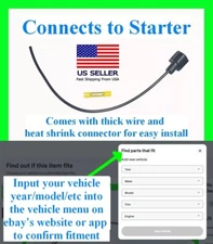 fits Dodge Ram 2500 3500 Diesel Starter Solenoid Connector Pigtail Plug Harness