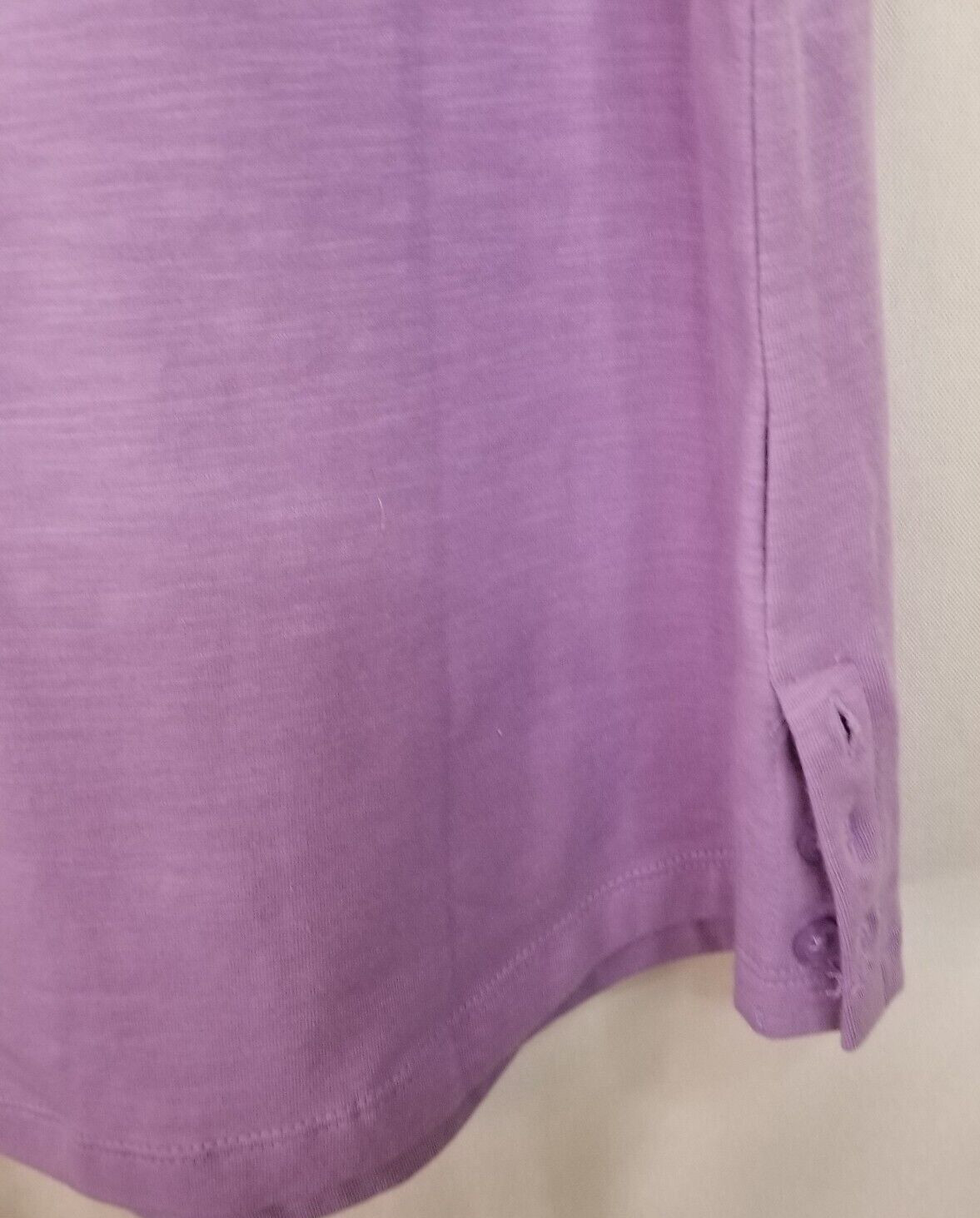 Isaac Mizrahi Live Essentials Women's Top Light Purple Short Sleeve Size XL thumbnail 6