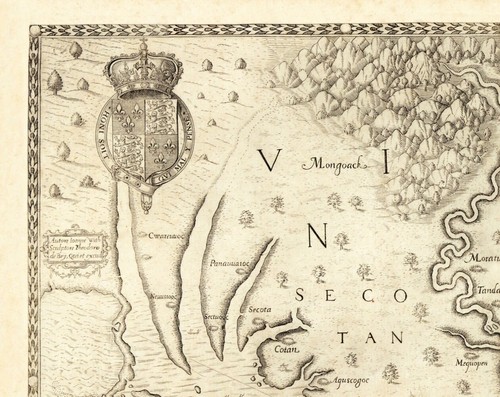 Historische Staatskarte - North Carolina Outer Banks Virginia - 1590 - 29 x 23 - Bild 2 von 20