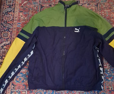 PUMA Herren Trainingsjacke XL Farbblock Blau/...