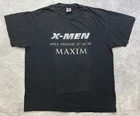 Vintage  X-Men Movie X Logo Maxim T-Shirt Large Y2K Marvel Comics