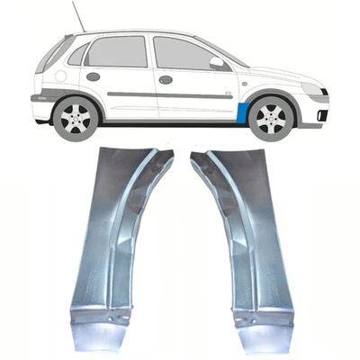 Für Opel Corsa C 2000-2010 Vorne Kotflügel Reparatur Blech / Paar - Bild 1 von 2