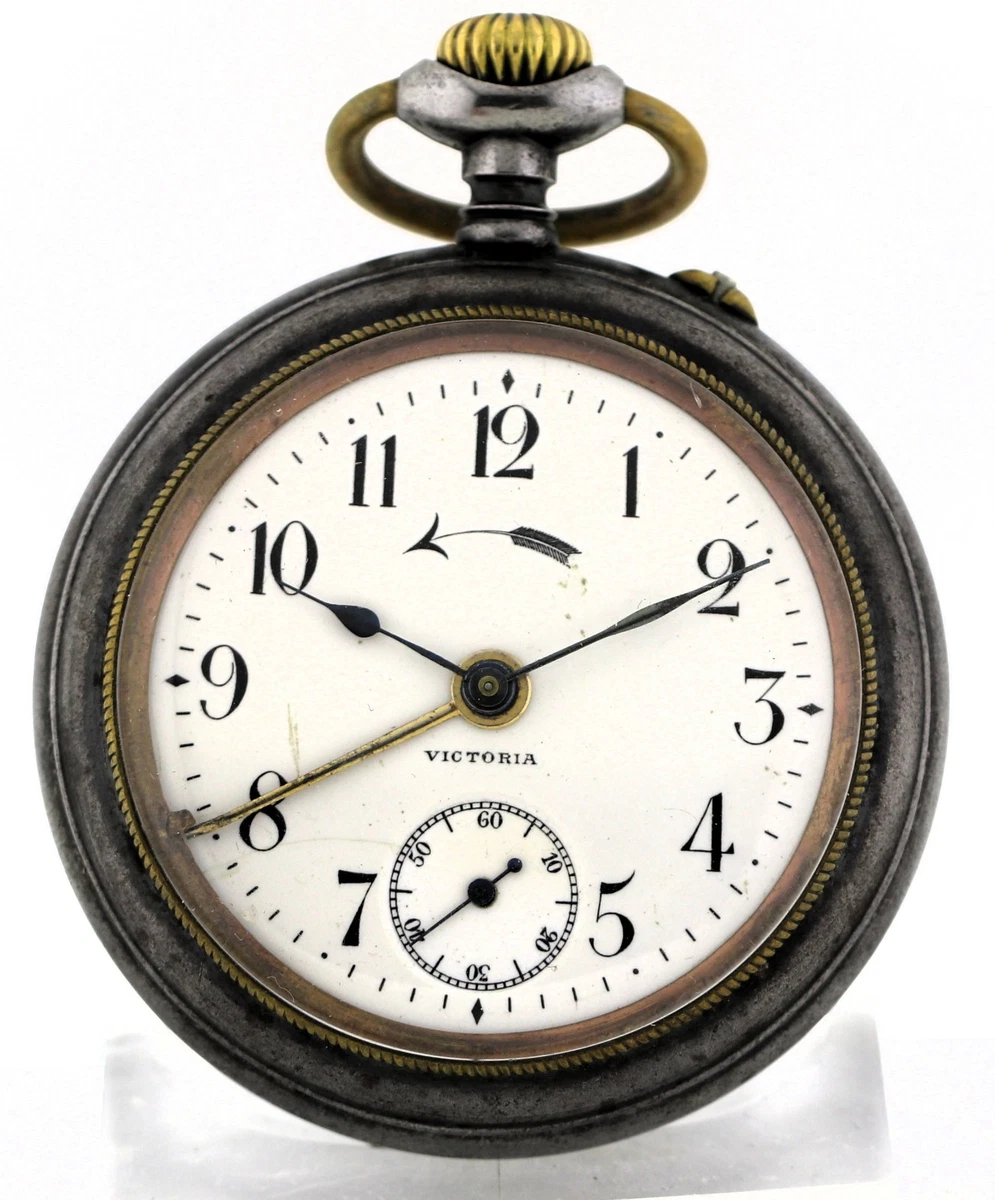 Victoria Reloj Despertador - Alarma - Función Recordatorio Patente 17104 Hierro Bruñido Ø55mm