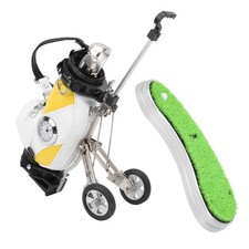 Mini Desktop Zinc Alloy Bag Pen Holder With Lawn Base Clock Pens Gift‹