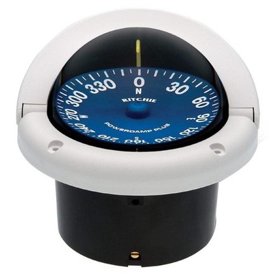 Ritchie Navigation SS-1002W Supersport Flush Mount Compass, White with Blue...
