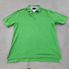 Tommy Hilfiger Polo Mens XL Green Embroidery Shirt