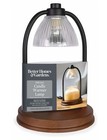 Better Homes & Gardens Candle Warmer Lamp Black Ribbed Glass Decoration