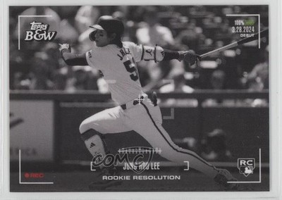 2024 Topps Black & White Rookie Resolution Jung-Hoo Lee Jung Hoo Lee #RR6 RC 7u1