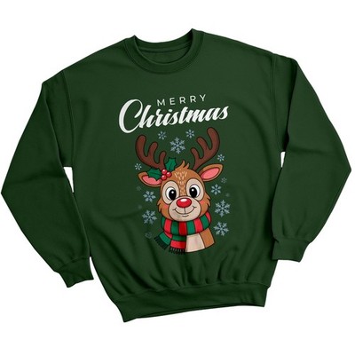 Merry Christmas Rentier Feiertage Weihnachten Herren Sweatshirt Grafik Damen Pullover