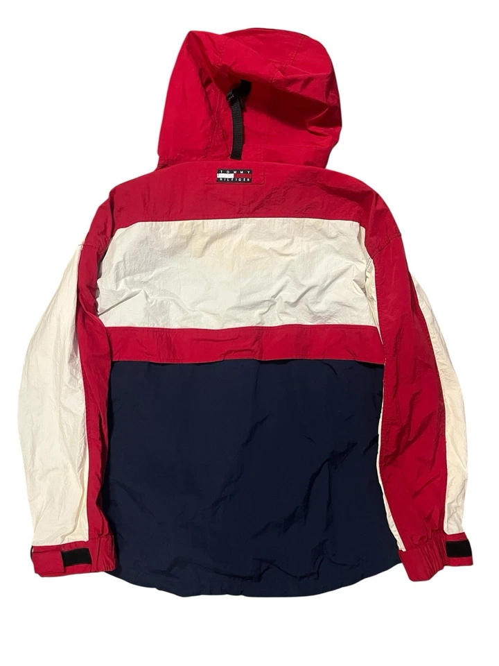 Vintage Tommy Hilfiger Anorak Windbreaker Jacket 90s Size Medium - Image 2 of 4
