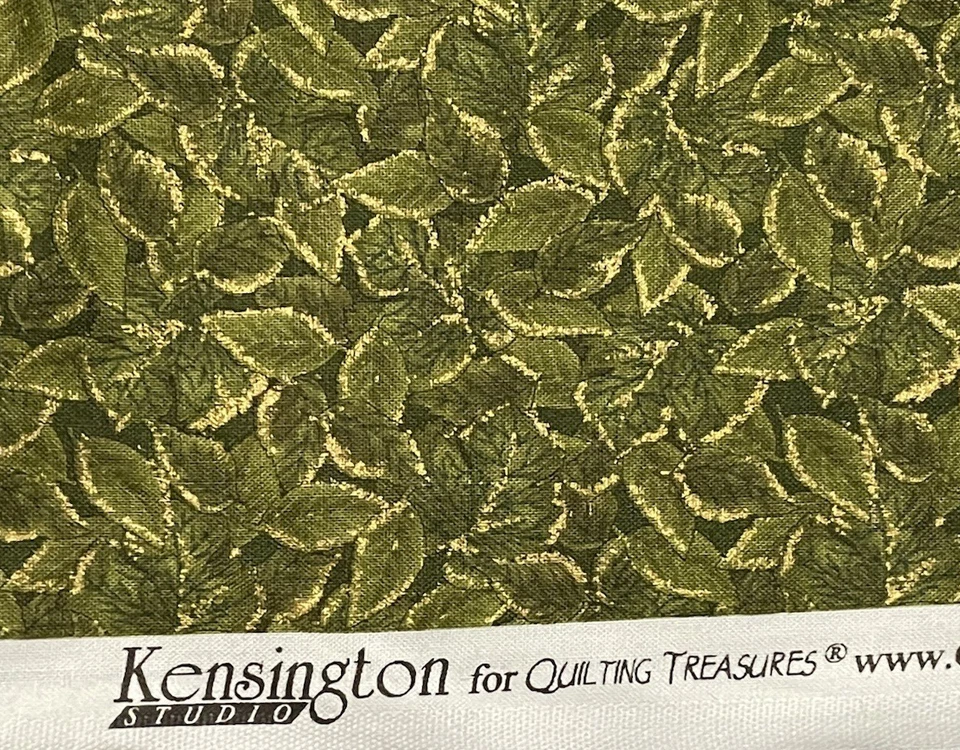 Green Leaves Kensington Studios Quilting Treasures 26 Inches X 42 Inches Wide - Image 4 of 4