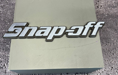  Snap-off 3D Printed Magnet; Toolbox Badge; Made in USA: 7'' x 1.5''