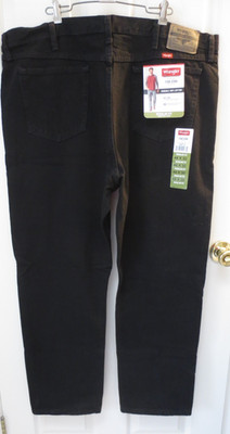 Wrangler Men's Five Star Denim Regular Fit Straight Leg Jeans NWT Black 44x30