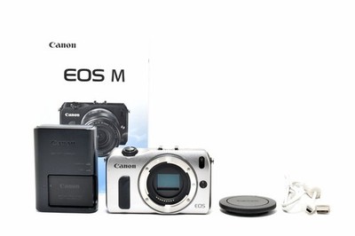 Canon EOS M Silver 18.0MP Mirrorless Digital Camera Body  Used Excellnet 5+